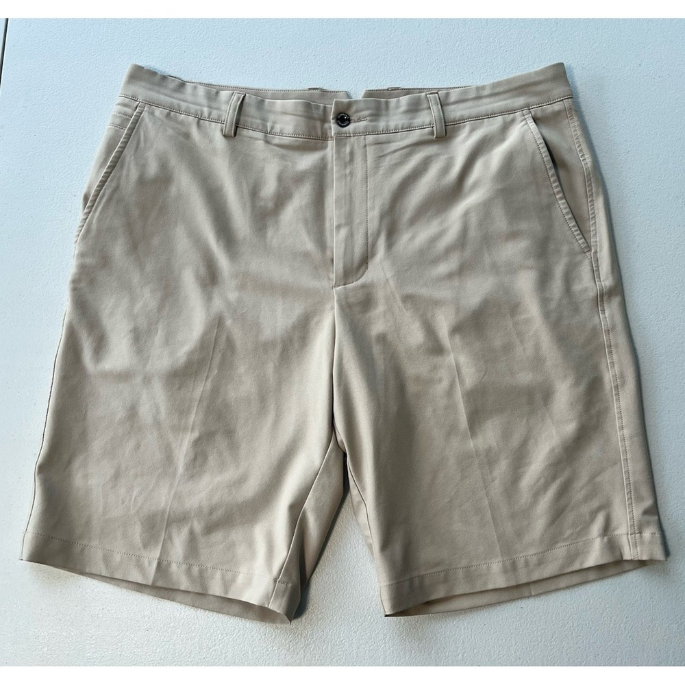 Dunning Performance Mens Shorts Golf TAN Size 36 (Can offer bundle) - Picture 1 of 7